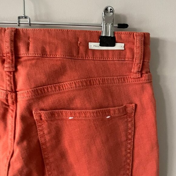 PILCRO And The Letterpress High-Rise Bootcut Jeans Raw Edge Denim Orange 28 - Picture 8 of 8